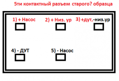 5ти контактный разъем бензонасоса корандо (араб)