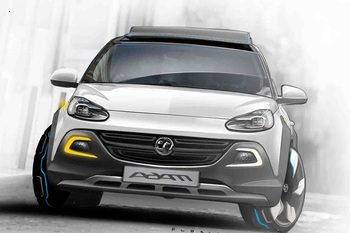 Концептуальный кроссовер Opel скромных размеров под названием Adam Rocks будет представлен на женевской выставке 2013 года.