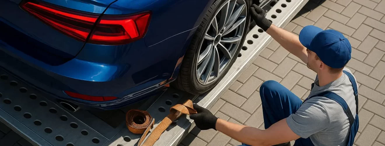 Автомобиль на эвакуаторе