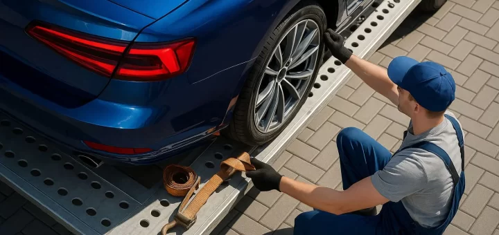 Автомобиль на эвакуаторе