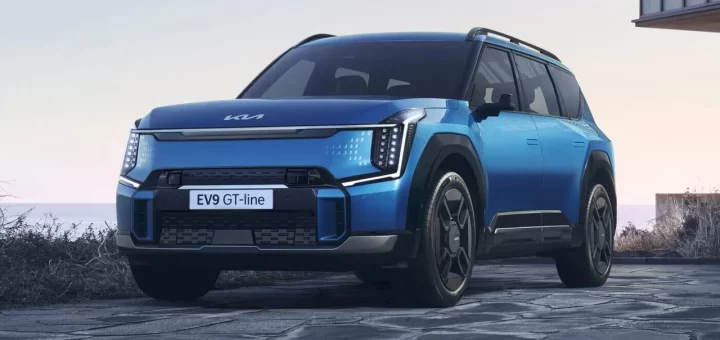 Изображение, иллюстрирующее новость о регистрации товарных знаков Kia EV7 и EV9 в России.