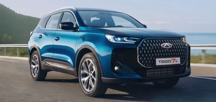 Chery Tiggo 7L AWD на дороге