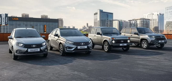 Фотография новой LADA с логотипом программы «LADA Забота»