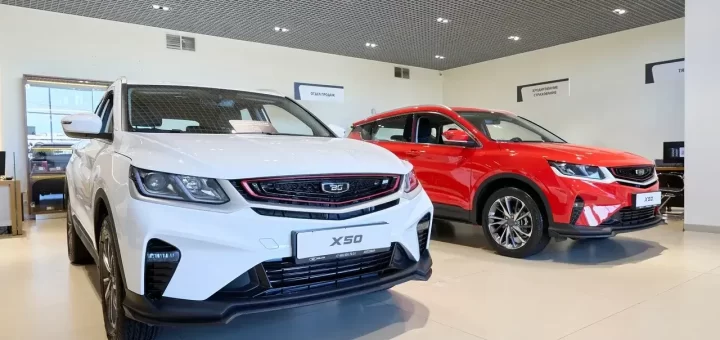 График продаж автомобилей в России, показывающий рост популярности марки Belgee.