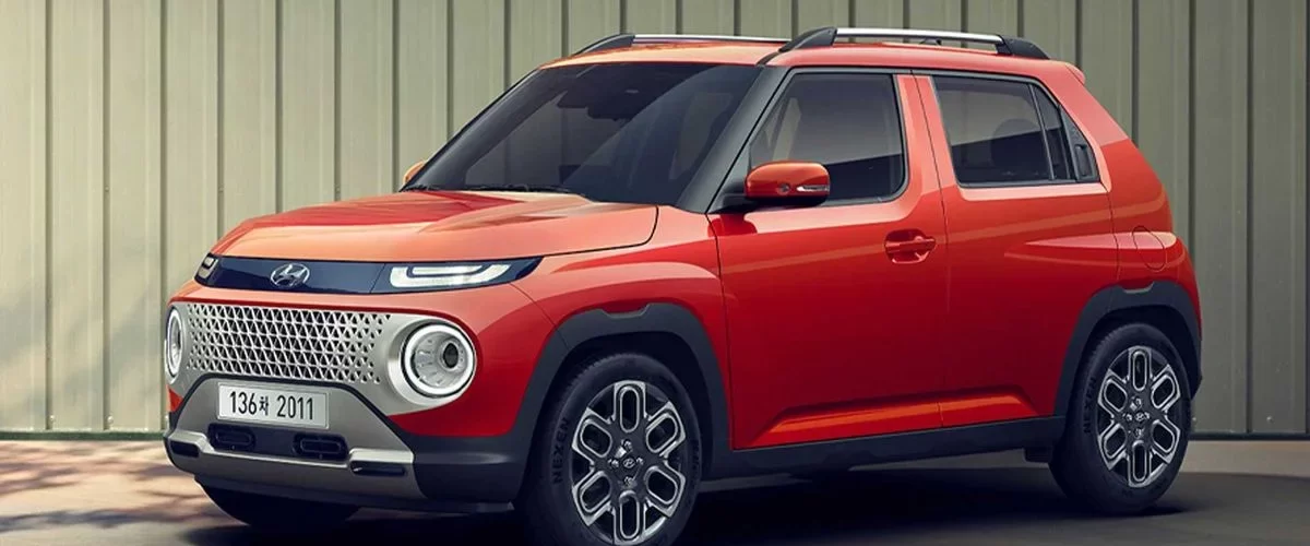 Hyundai Casper - компактный кроссовер зеленого цвета