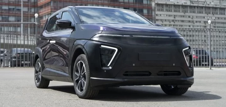 Изображение нового российского электромобиля «Атом»