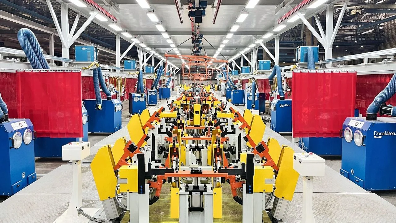 Современный автоматизированный цех по производству автомобильных рам