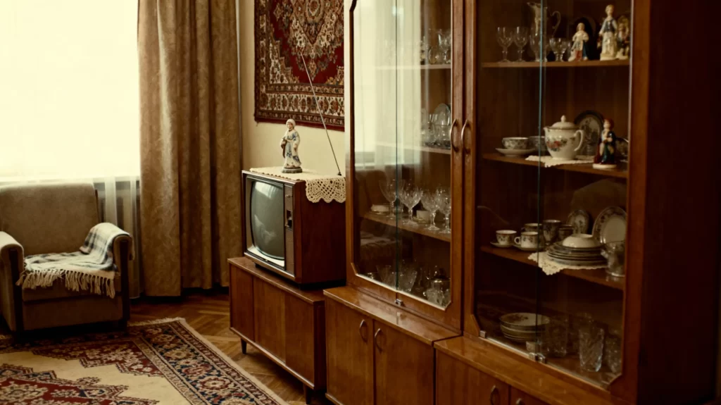 Уютная гостиная в стиле СССР