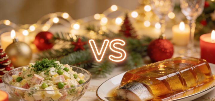 Оливье или заливная рыба