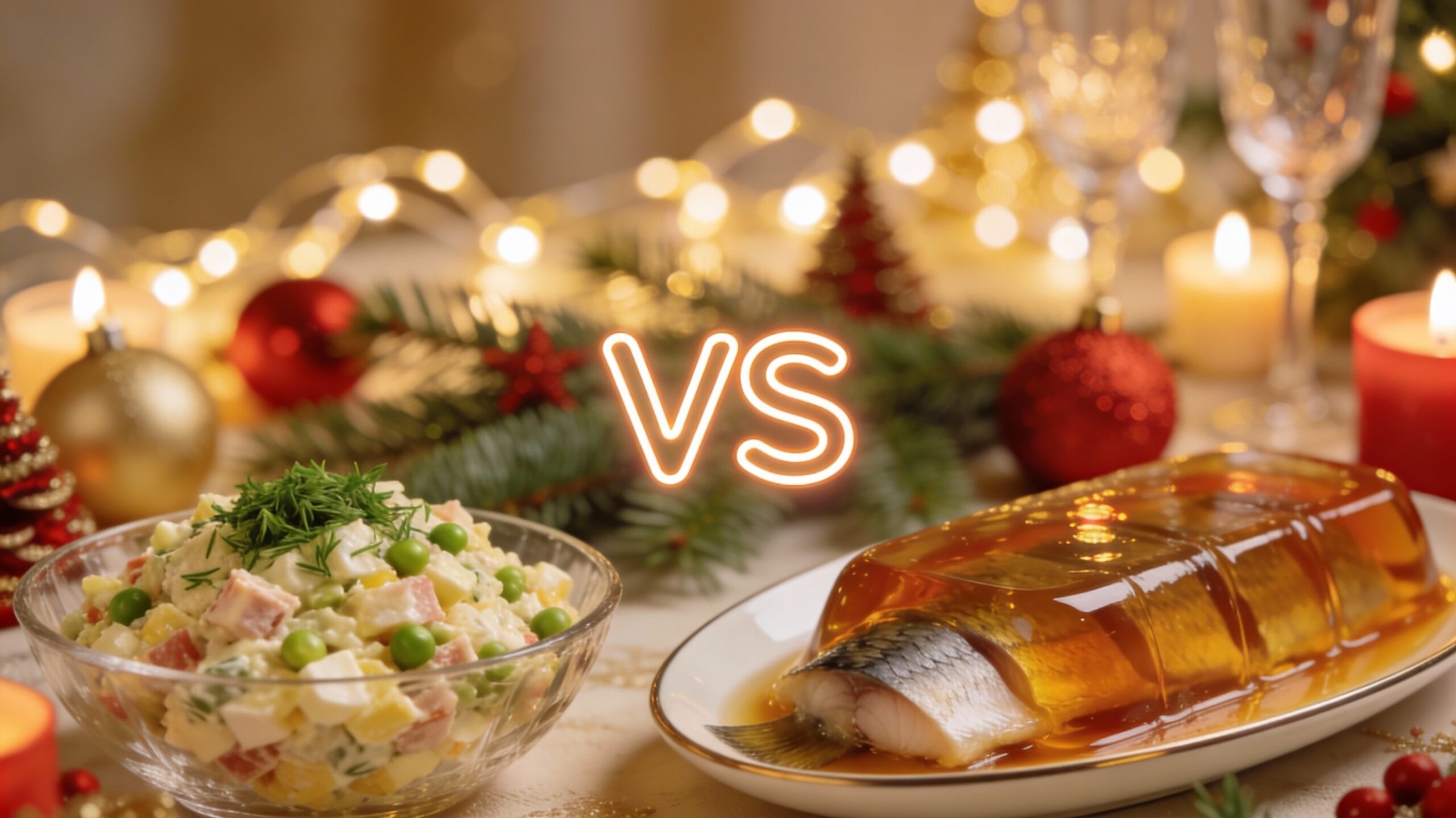 Оливье или заливная рыба