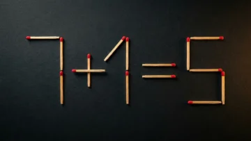 Головоломка со спичками: сможете ли вы превратить 7 + 1 = 5 в истинное равенство, переместив всего одну спичку?