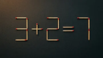 Головоломка со спичками: как превратить 3 + 2 = 7 в верное равенство, переместив всего одну спичку?