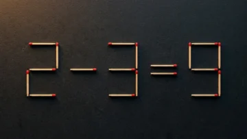 Загадка со спичками: как исправить 2 — 3 = 9, переставив всего одну спичку?