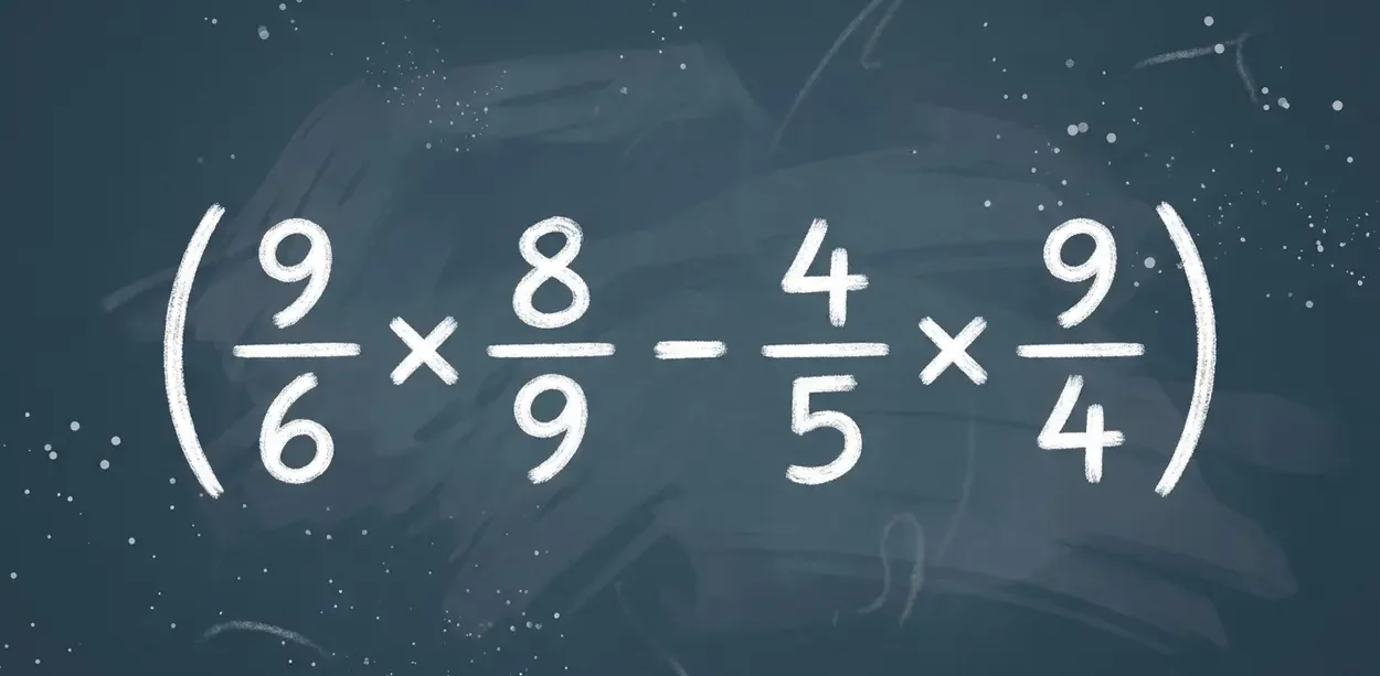 (9/6×8/9-4/5×9/4)