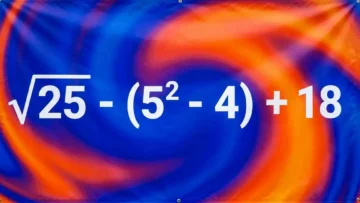 √25 — (5² — 4) + 18: сможете решить этот пример на порядок действий в уме?