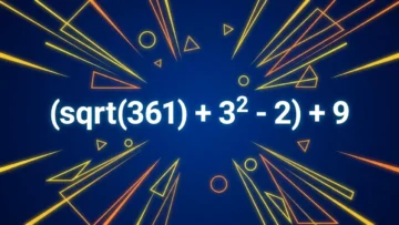 (√361 + 3² — 2) + 9: сможете решить этот пример из школьной программы в уме?