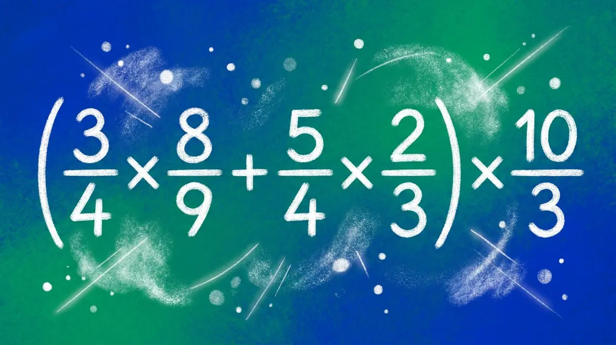 Тест по математике: только 1 из 5 быстро решит в уме пример «(3/4×8/9+5/4×2/3)×10/3» — проверьте себя