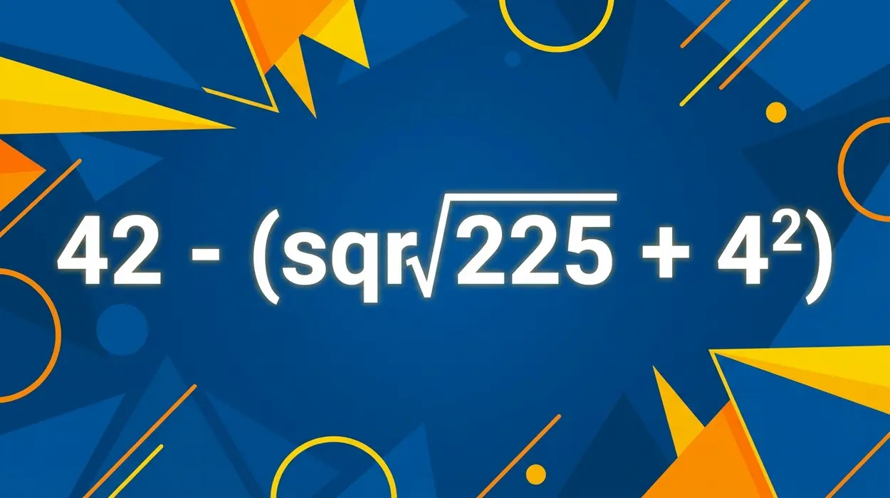 42 - (sqrt(225) + 4²)