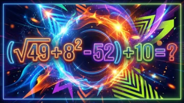 (√49 + 8² — 52) + 10 = ?: Сможете решить этот пример на порядок действий в уме?