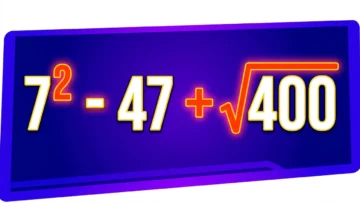 7² — 47 + √400: сможете решить этот школьный пример в уме?