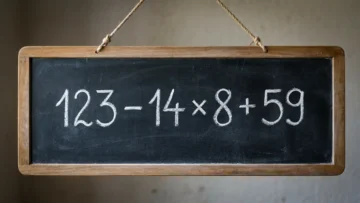Математическая ловушка: решите пример 123 − 14 × 8 + 59 без калькулятора