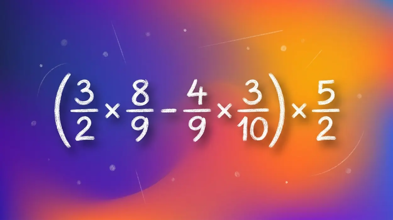 (3/2×8/9-4/9×3/10)×5/2