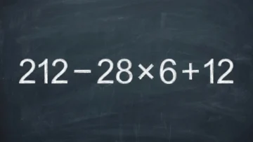 Математическая ловушка: решите пример 212 − 28 × 6 + 12 без калькулятора