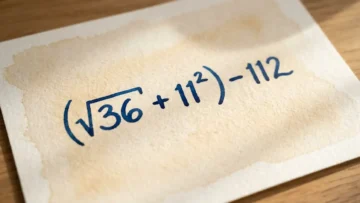 Проверьте себя: сможете решить (√36 + 11²) — 112 = ? как в школе?