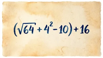 Забыли школьную математику? Проверьте себя: (√64 + 4² — 10) + 16