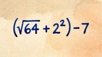 Школьный пример на корни и степени: сможете решить (√64 + 2²) — 7 в уме?